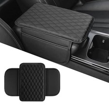 Car Center Console Cover, Microfiber Fabric Vehicle Armrest Protector Black