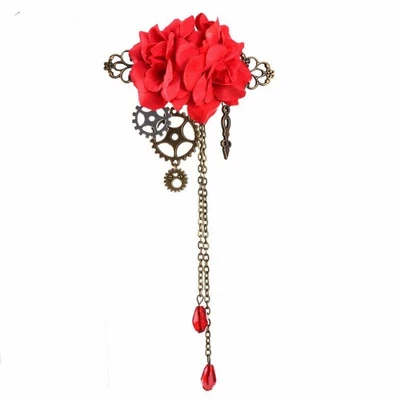 Steampunk Hairpin Alloy Gear Butterfly Hair Clip Gothic Pin Retro Punk Headwear - Image 1 of 2