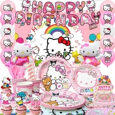 Hello Kitty & Friends Party Favors Decorations Background Tray Gift Bags Sticker