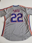 JUAN SOTO #22 New York Mets Grey Vintage 1986 Style Jersey Men's Size Medium