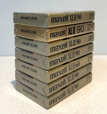 MAXELL XL90 HIGH BIAS Lot of 7 Cassette Recording Tapes, Free Ship NEW SEALED