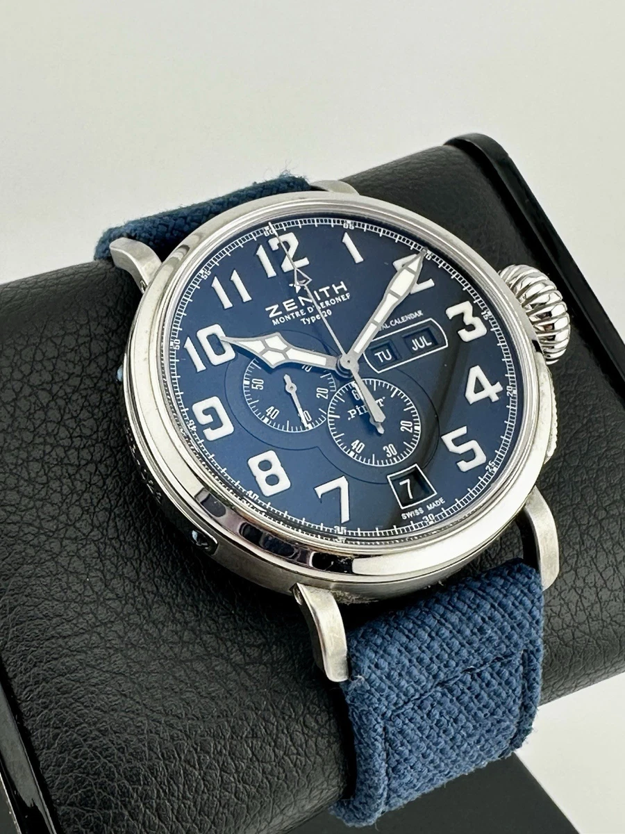 ZENITH Pilot Montre d'Aeronef Type 20 Annual Calendar 03.2430.4054 48mm COMPLETE