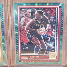 Aliyah Boston 2025 Donruss WBA Teal Lazer #81/125 Indiana Fever