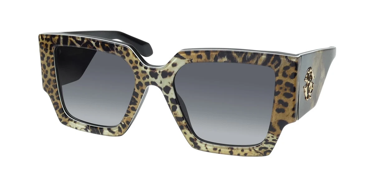 New! Roberto Cavalli Leopard Print Sunglasses, SRC067N 0ALF, Authentic Roberto Cavalli Shield Plastic Frame Sunglasses for Women  main image 4