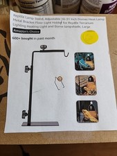 Adjustable 16-31 Inch Reptile Heat Lamp Stand Bourdserk Light Stand Metal