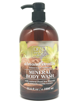 Dead Sea Collection Almond Vanilla Mineral Body Wash 33.8 oz Hydrating Nourish