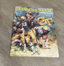 1986 Georgia Tech Football Media Guide Yellow Jackets GT Illustrated ACC VTG