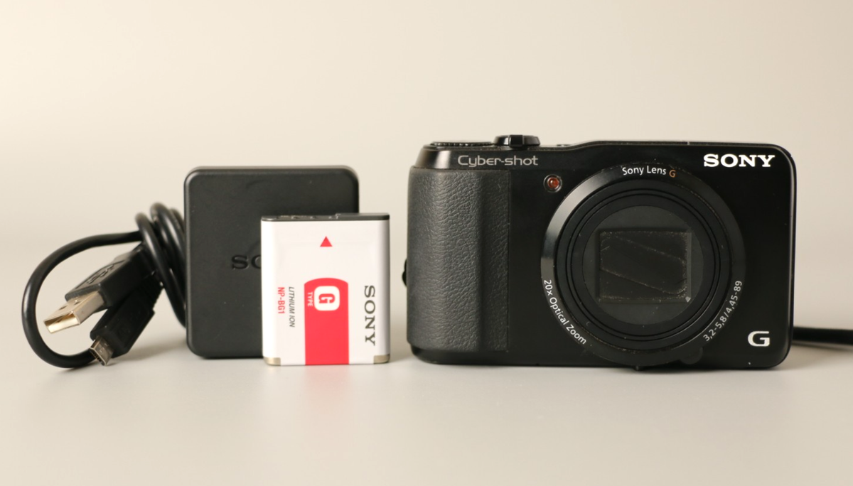 Sony Cyber-shot DSC-HX30V 18.2MP Digital Camera Black GPS Wi-Fi