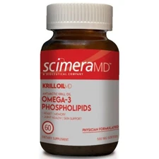 ScimeraMD® KrillOilMD Antarctic Krill Oil Omega 3 DHA EPA Supplement with Ast...