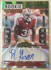 2024 Panini Contenders Rookie Ticket Green Blast - Renardo Green (AU, RC)