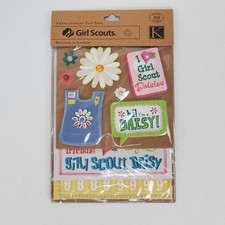 Girl Scouts Daisy Embellishment Flip Pack Stickers 89 Pieces