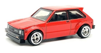 HOT WHEELS  81 TOYOTA STARLET KP61 TOYOTA SERIES CAR CULTURE PREMIUM LOOSE