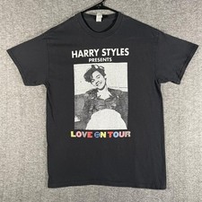 Gildan Shirt Mens Medium Black Harry Styles Love On Tour Graphic Tee 2022