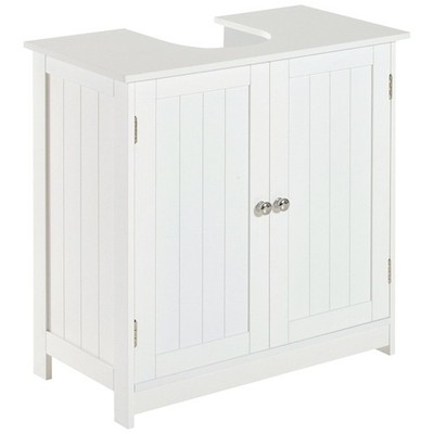2-Door Under Sink Cabinet 23.5x11.75x23.5in Adjustable Interior