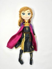 18" Disney Store FROZEN 2 Anna Princess Cape Soft Doll Stuffed Animal Plush Toy