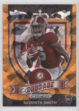 2021 Panini Prizm Draft Picks Crusade Orange Ice Prizm DeVonta Smith #165 11pe