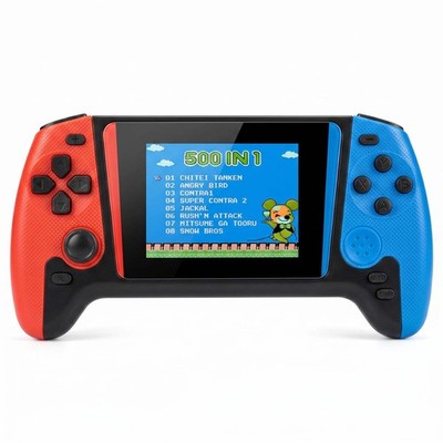 Q21 3.5'' Handheld Retro Game Console 500-in-1 Portable Gaming System TV Out