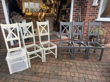 Dining Chairs Grey And Smooth Green