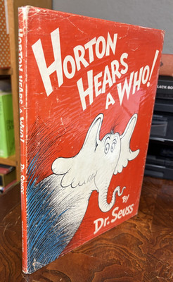Horton Hears a Who by Dr. Seuss Vintage Early Printing w/Dust Jacket 295/295