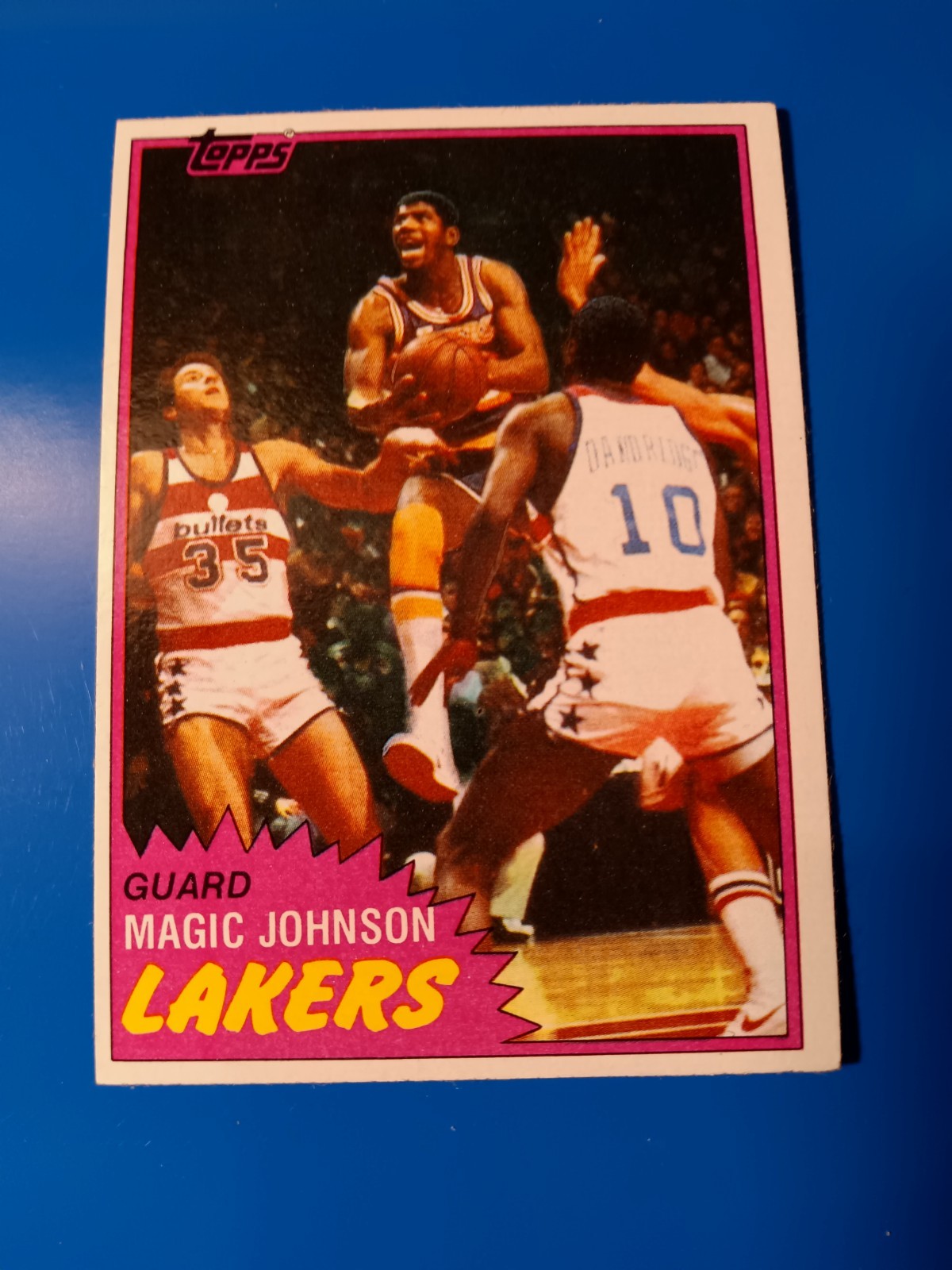 1981 TOPPS MAGIC JOHNSON #21 LOS ANGELES LAKERS HOF