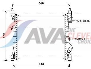AVA Clever Choice KüHler, MotorküHlung DWA2141 FüR Chevrolet-image