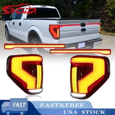 SINDAR Tail Lights For Ford F150 F-150 Pickup 2008-2015 12th Gen Taillig LH+RH