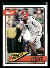 2018 Panini Classics #282 Lorenzo Carter Red Back #/299 RC