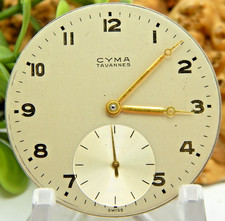 Antique Pocket watch movement CYMA Tavannes 15 jewel 12 size 37mm Open Face