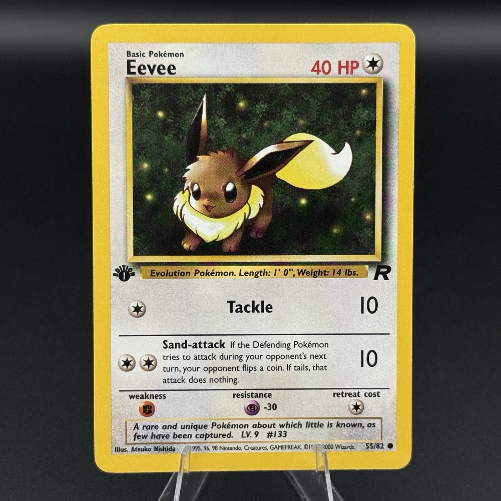 Eevee 1st Edition Common Team Rocket 55/82 NM Atsuko Nishida