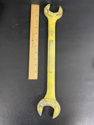 Vintage 17.5  Craftsman Double Open Ended Wrench  1-1/2'' X 1-5/8'' Forged In USA