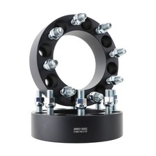 2pcs 2" Wheel Spacers 8x6.5" M14x1.5 130mm 6061-T6 For Heavy-Duty Trucks