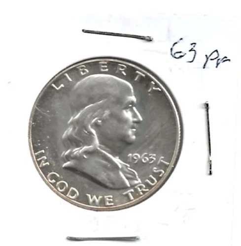 1963 P Franklin PROOF half dollar  No combined shipping