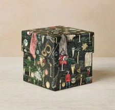 John Derian for Target 5x5" Embossed Paper Christmas Gift Box Toy 2025
