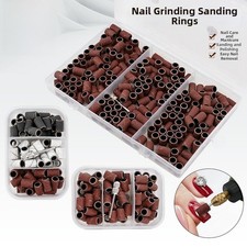 75 Pcs Nail Sanding Bands Set for Nail Art Drill Machines 6mm ID Mandrel