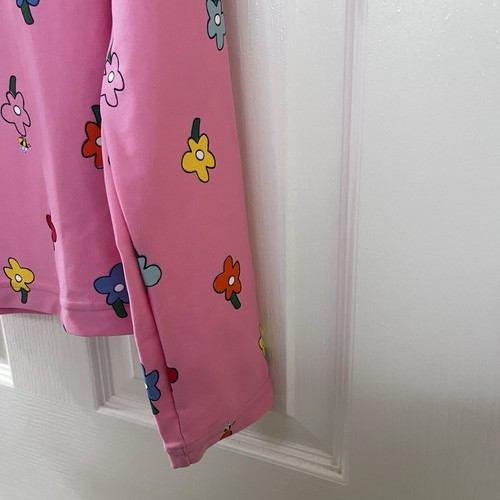 Hanna Andersson Pink Floral Long Sleeve Rashguard Swim Top Shirt Size 150 US 12 - Picture 8 of 14