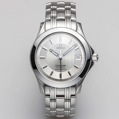 Omega Seamaster 120M Automatic Chronometer Men Silver Vintage Watch Date 36 mm