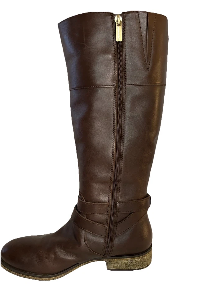 Botas de Montar BANDOLINO Tessi Para Mujer’s 10 M Alto Cremallera Cuero Marrón Oscuro EXCELENTES Foto 4 de 4