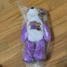 2002 50 State of America Coin Bear Louisiana 18th State White Purple Plush New