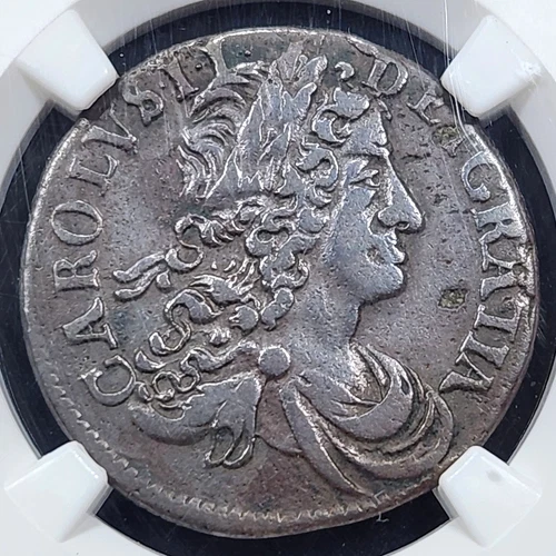 1681 Ireland 1/2 Half Penny Armstrong & Legge Coinage Charles II | NGC VF35BN