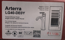Pfister LG40-DE0Y Arterra Single Hole Bathroom Faucet - Tuscan Bronze READ