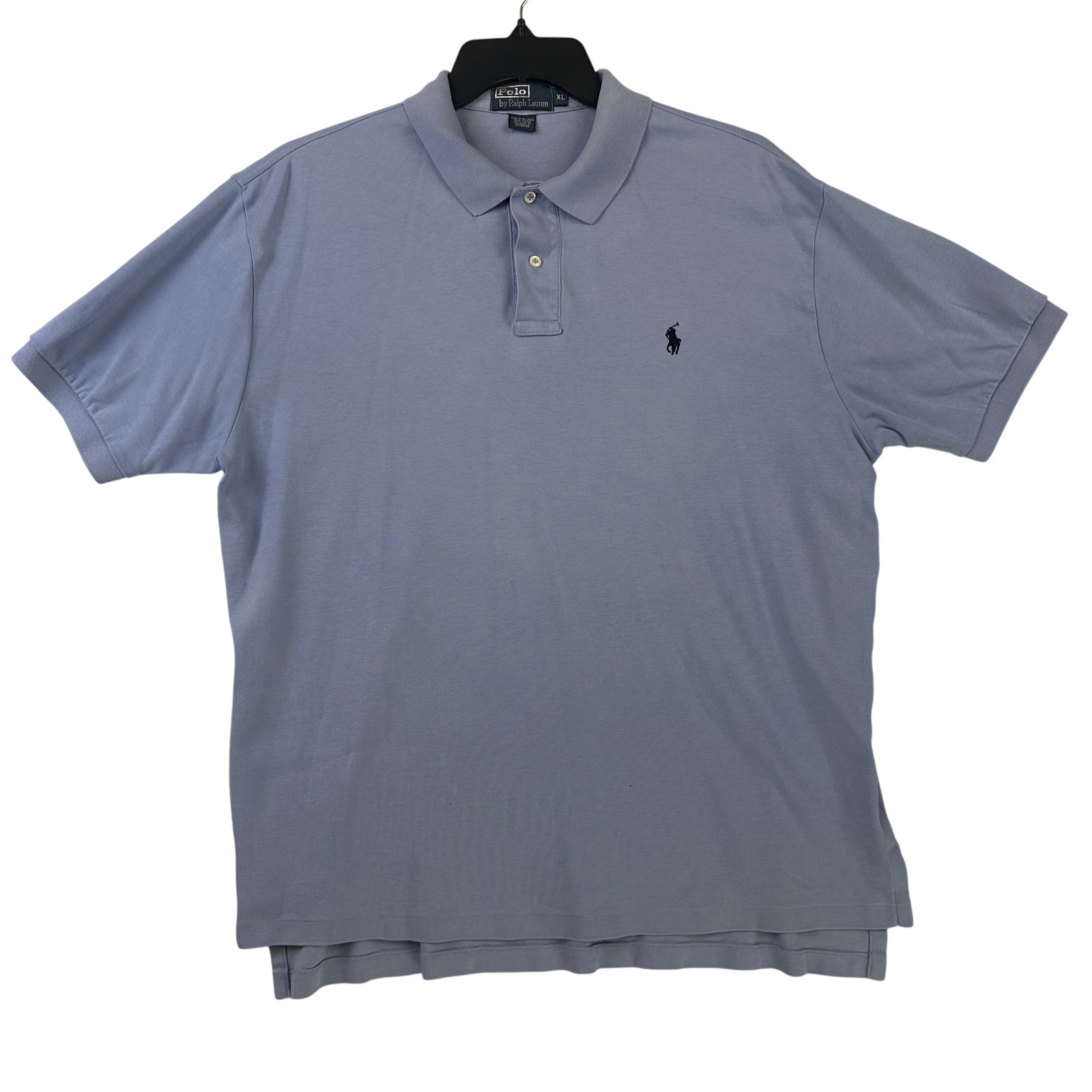 Polo Ralph Lauren camicia uomo XL blu classica manica corta ricamata logo pony