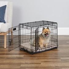 MidWest Homes Pets 24-Inch Two-Door iCrate Folding Dog Crate W/ Divider Panel