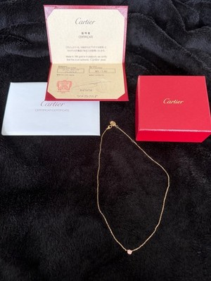 Cartier D'Amour Leger Necklace Pink Gold, Pink Sapphire