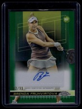 2024 Topps Chrome #TCA-BFA Brenda Fruhvirtova Autographs Green Grass Court #/99