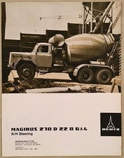 MAGIRUS DEUTZ 210 D 22 B 6x4 Commercial Sales Literature Undated Concrete Mixer
