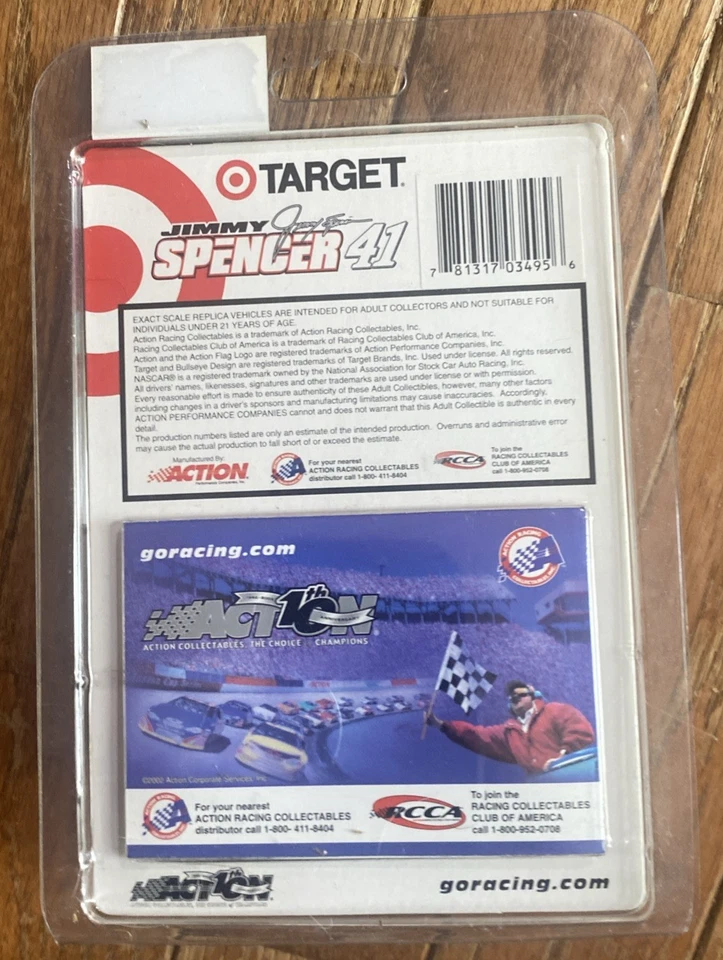 Jimmy Spencer #41 Target Action 2002 coche escala 1:64 1 de 10.080 Intrepid nuevo sistema operativo Foto 3 de 3