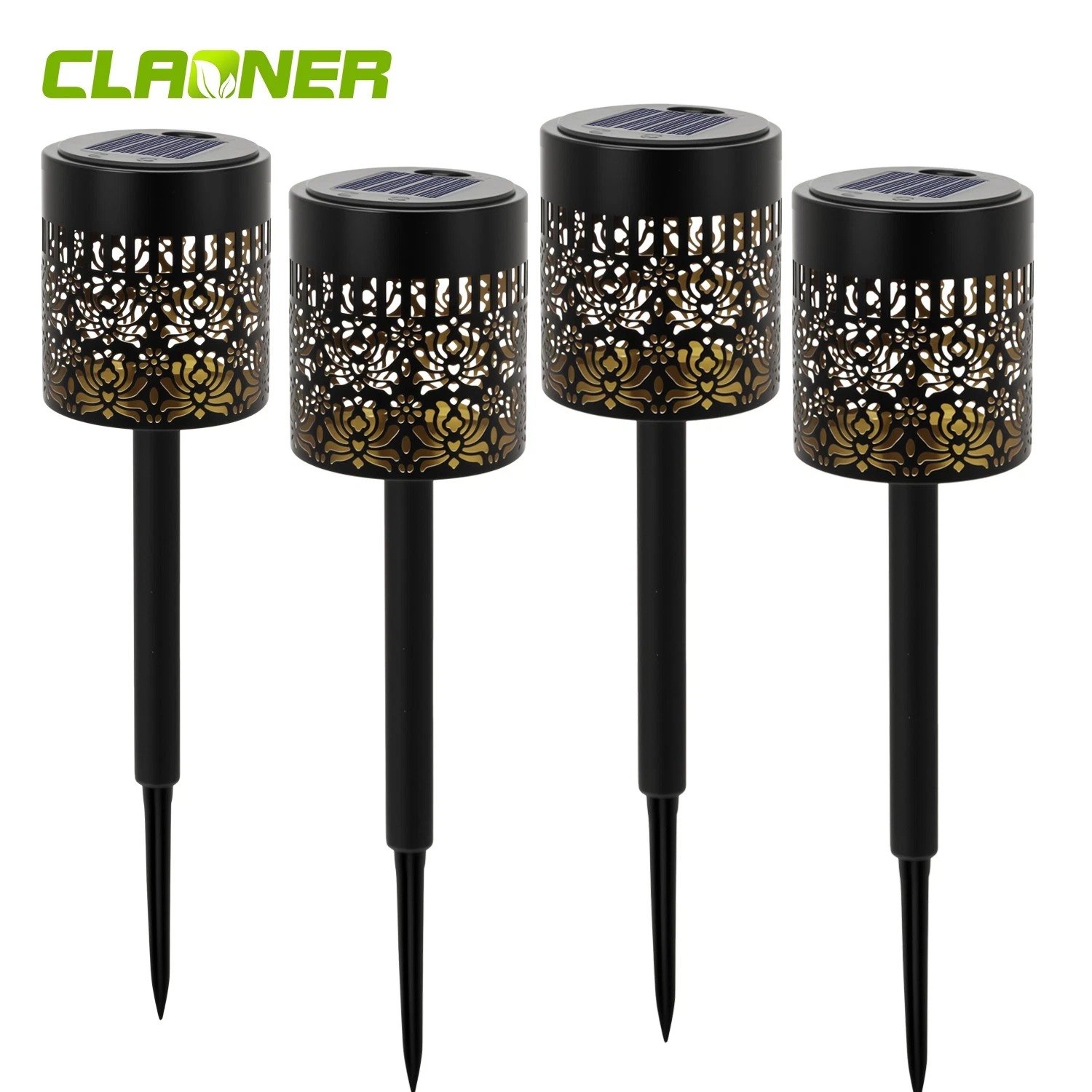 4 Pack Solar Garden Lights Outdoor Waterproof Landscape LED Lights Pathway Yard