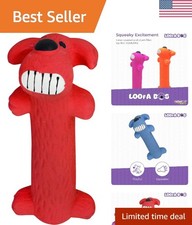 Loofa Latex Dog Toy - Squeaky Toy for All Dogs - Easy-to-Clean Squeaky Toys -...