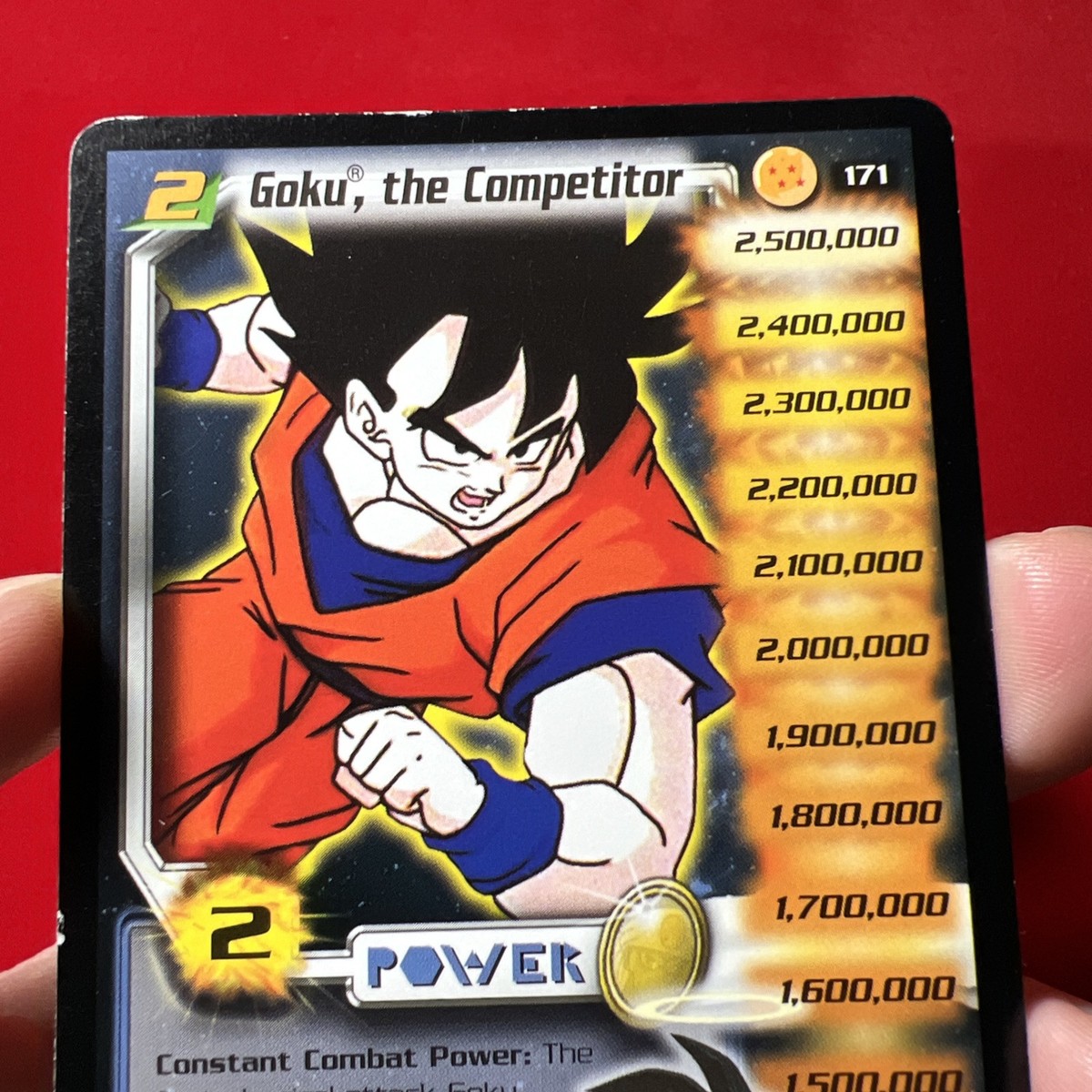 DBZ Dragon Ball Z Goku the Competitor 171 Unlimited World Games NF