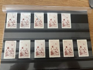 Pro Juventute 1912 Precursor Nº I ¡11 veces!